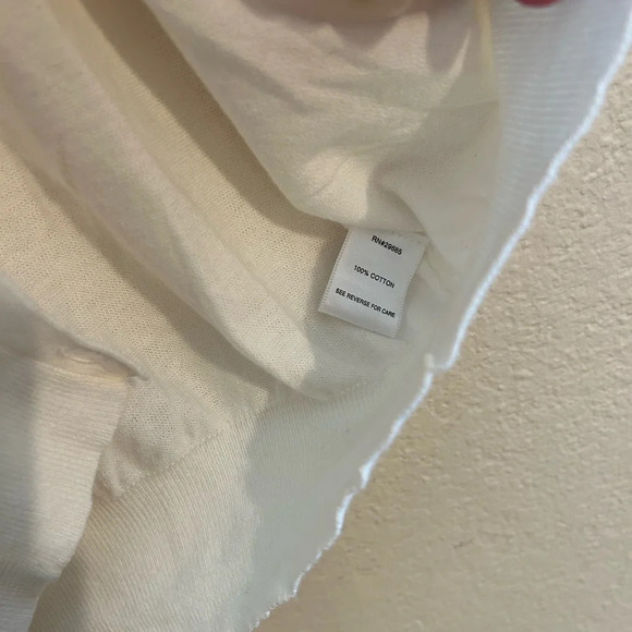 PENDLETON Cotton Women’s Cardigan Sweater Button V-Neck Lightweight White Sz M - Picture 8 of 8